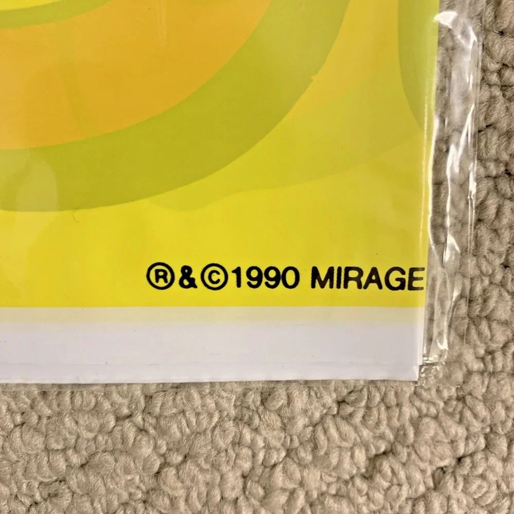 Vintage 1990 Teenage Mutant Ninja Turtles Birthday Party Banner 45
